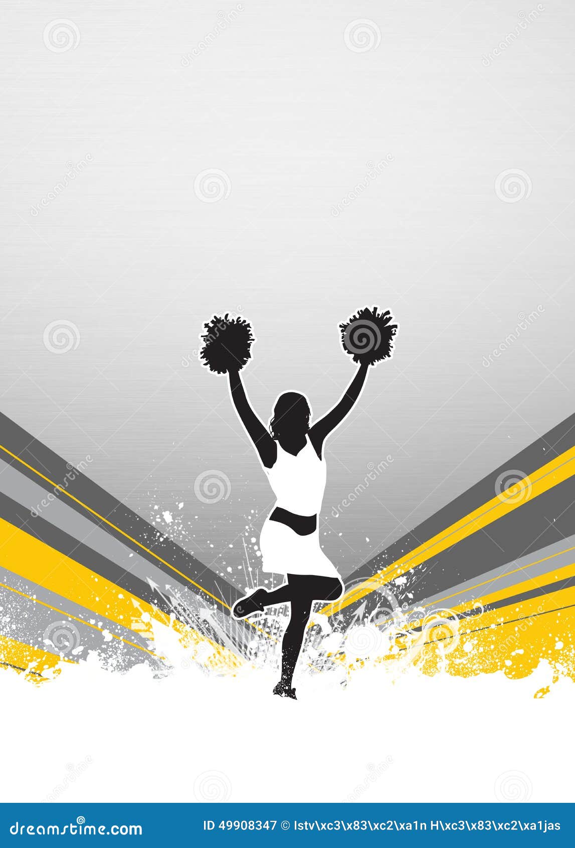 Cheerleader background stock illustration. Illustration of active