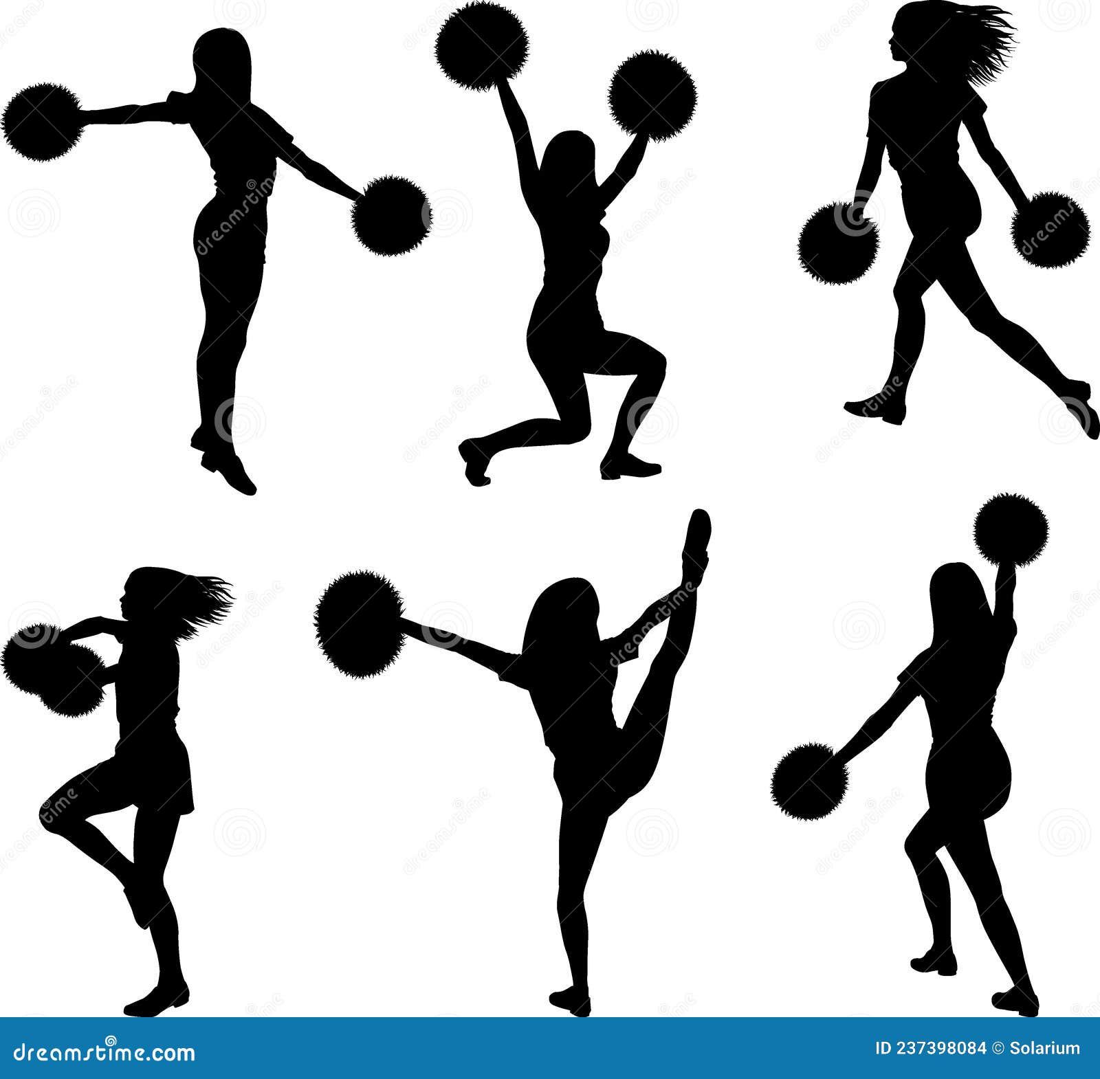 Cheerleader stock vector. Illustration of pose, activity - 237398084