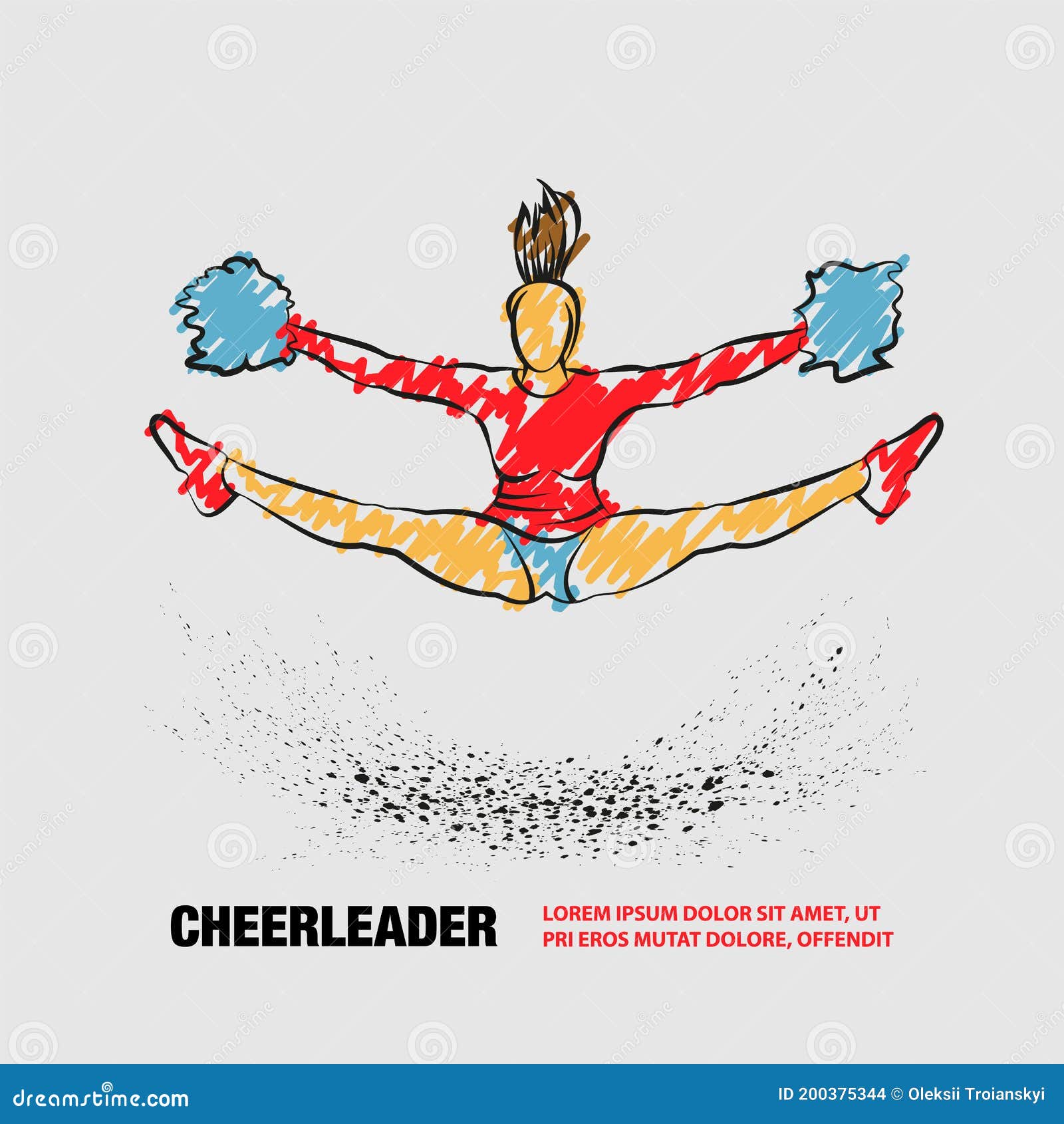 how to draw cheer pom poms