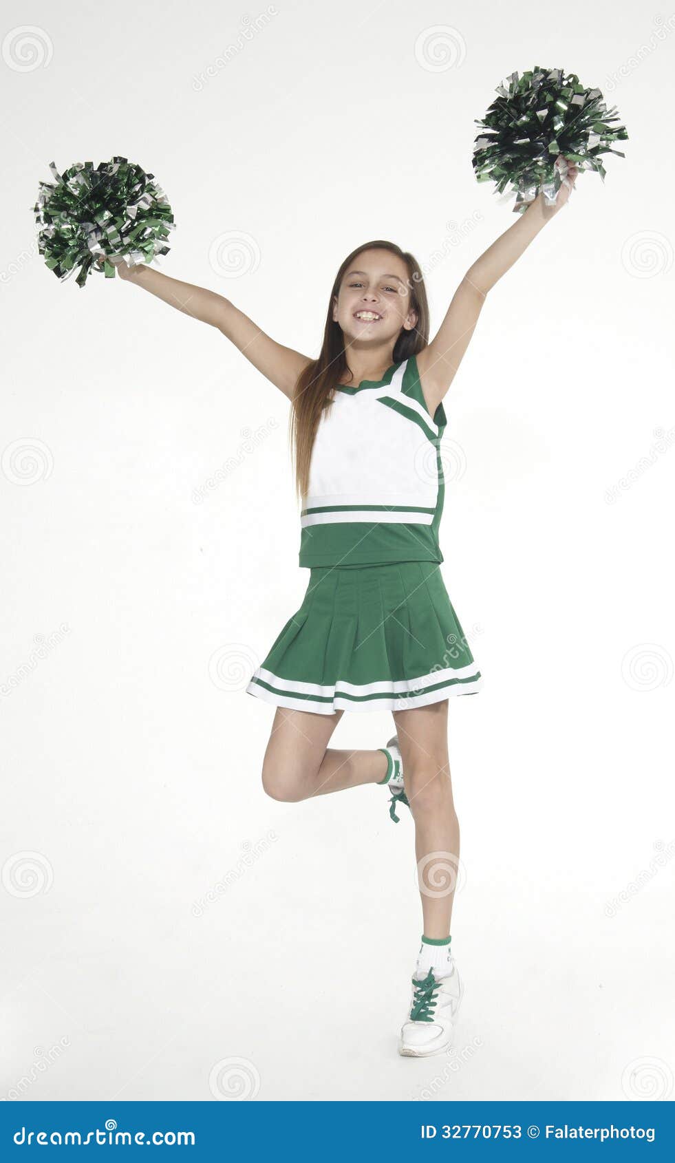 White Teen Cheerleaders