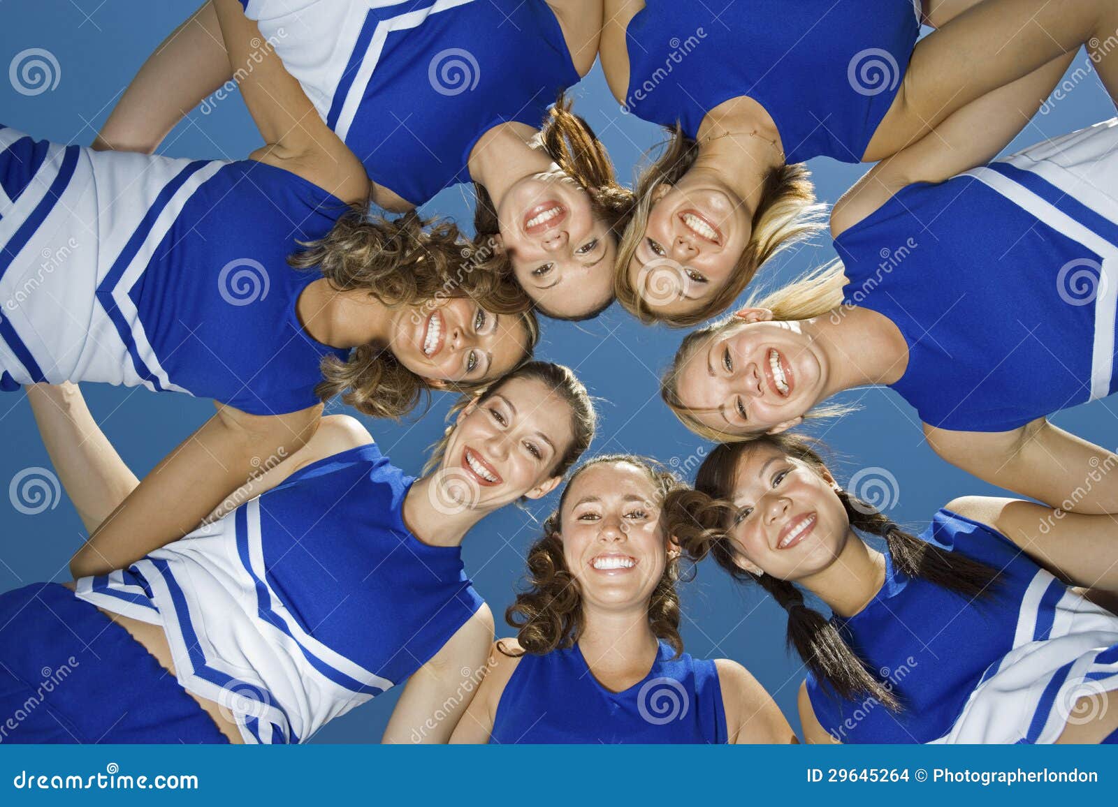 Cheerleaders Formation on the Grass Editorial Stock Image - Image of happy,  background: 129081264