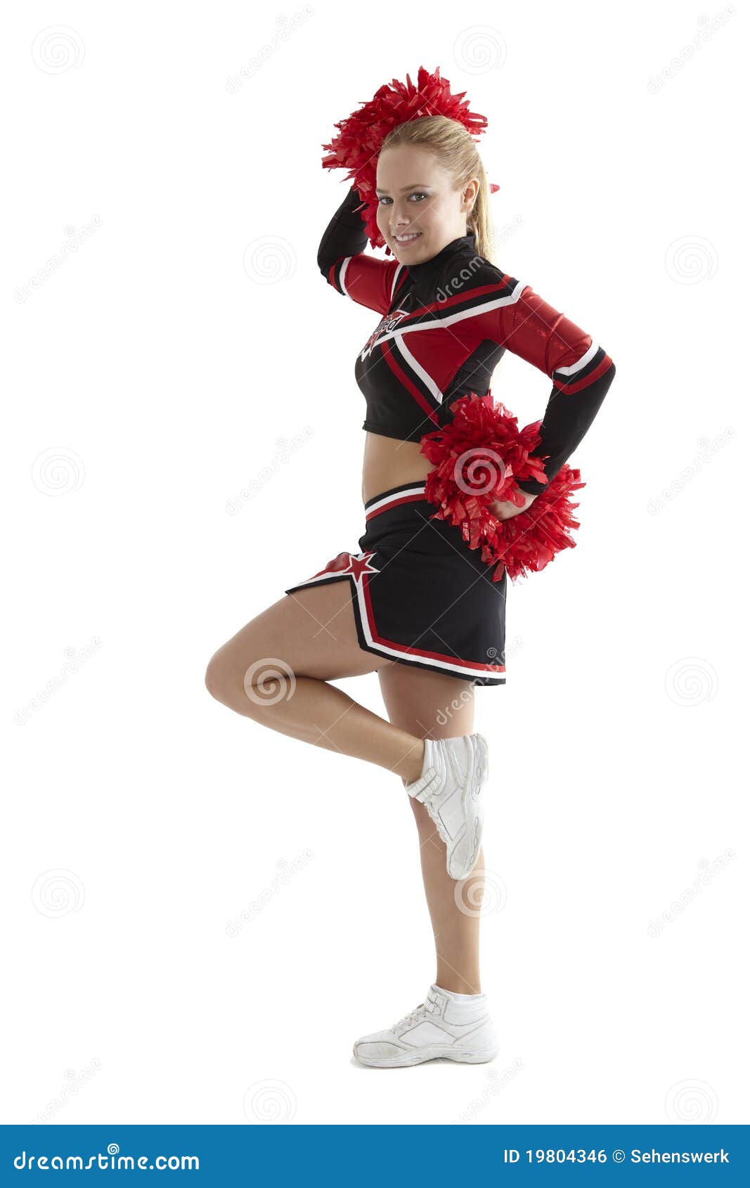 Cheerleading poses stock photo. Image of flexible, pretty 19804346