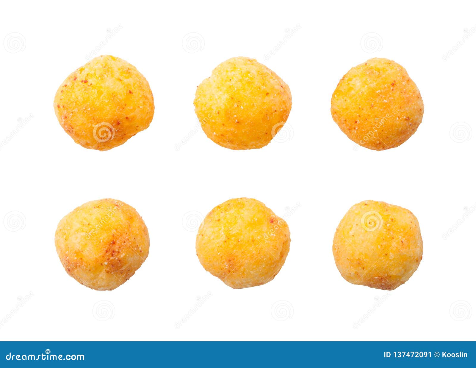 Premium Photo  Cheese balls isolated on white background