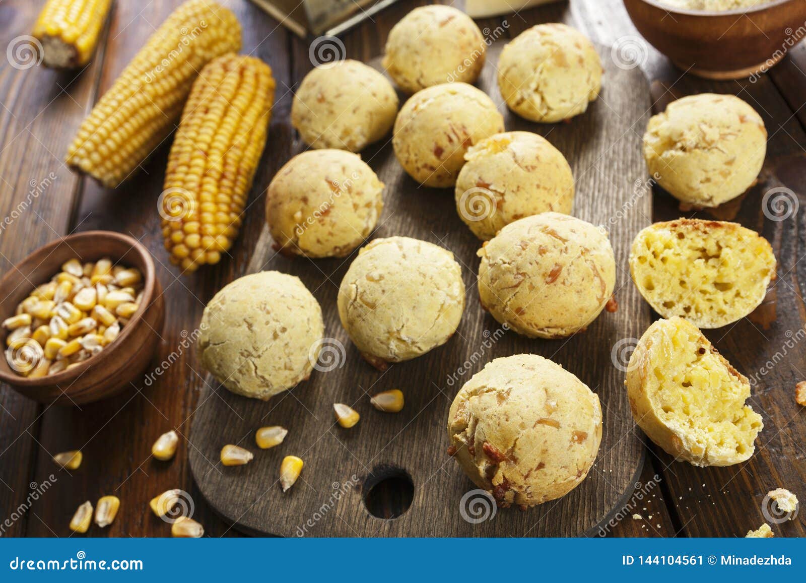 Cheese Balls Made with Corn Flour Stock Image Image of meal, cuisine