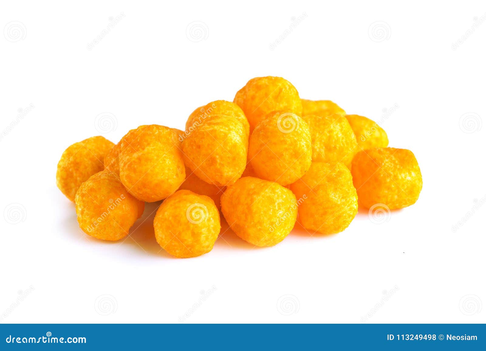 Cheese balls snack stock photo. Image of food, background - 113249498