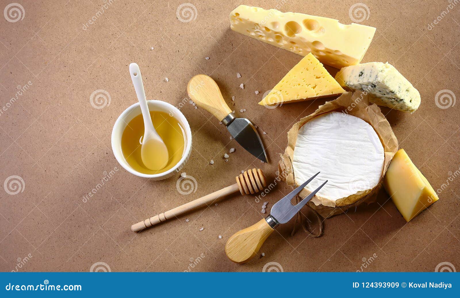Cheese Board, Cheese with Blue Mildew, Camembert or Brie Cheese Circle