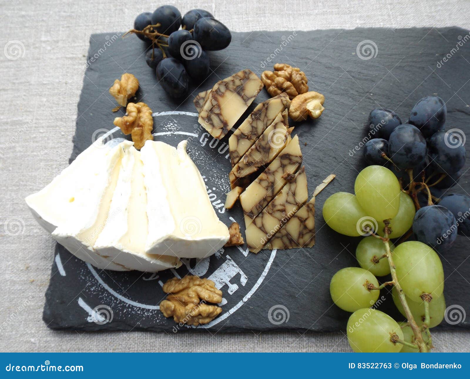 Cheese board stock image. Image of cheese, camembert 83522763