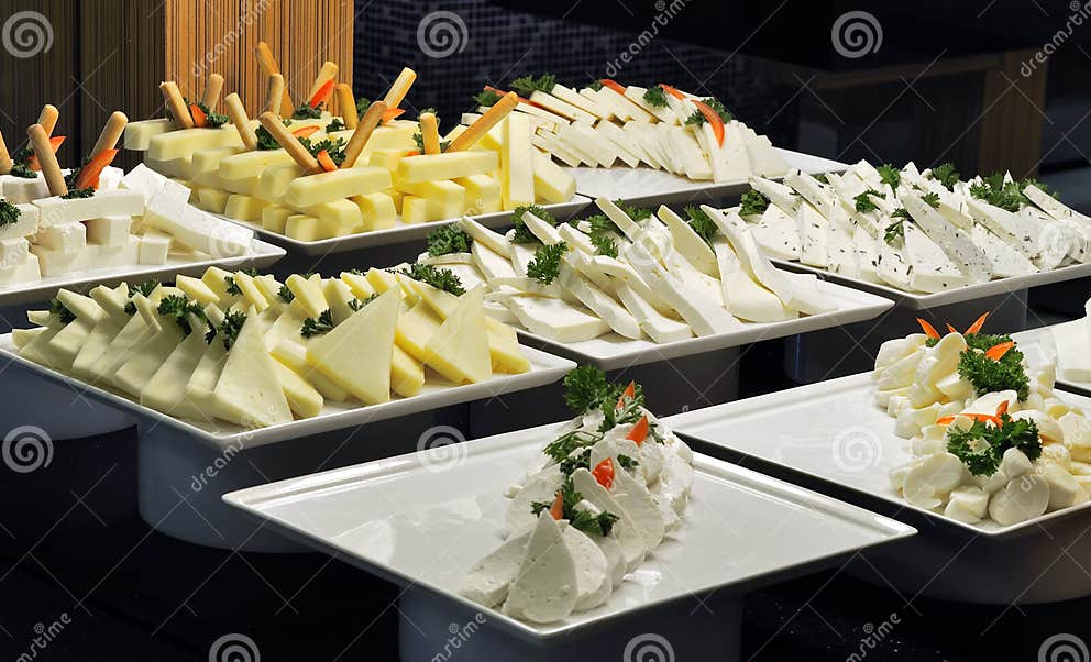 Cheese Buffet stock image. Image of available, indoors 18413665