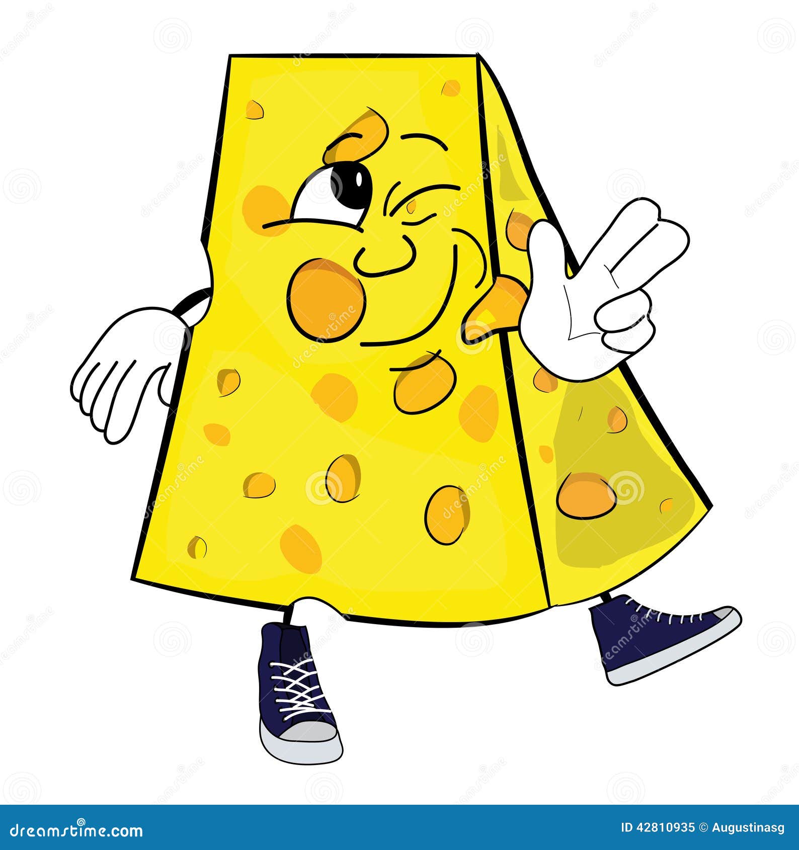 Cheese cartoon character stock illustration. Illustration of person -  42810935