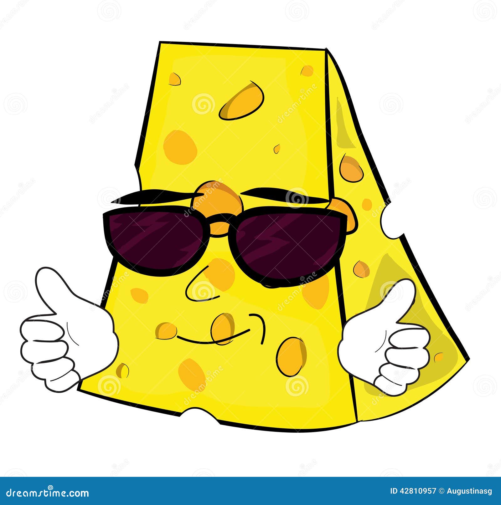 Cheese Cartoon Character Royalty-Free Illustration | CartoonDealer.com