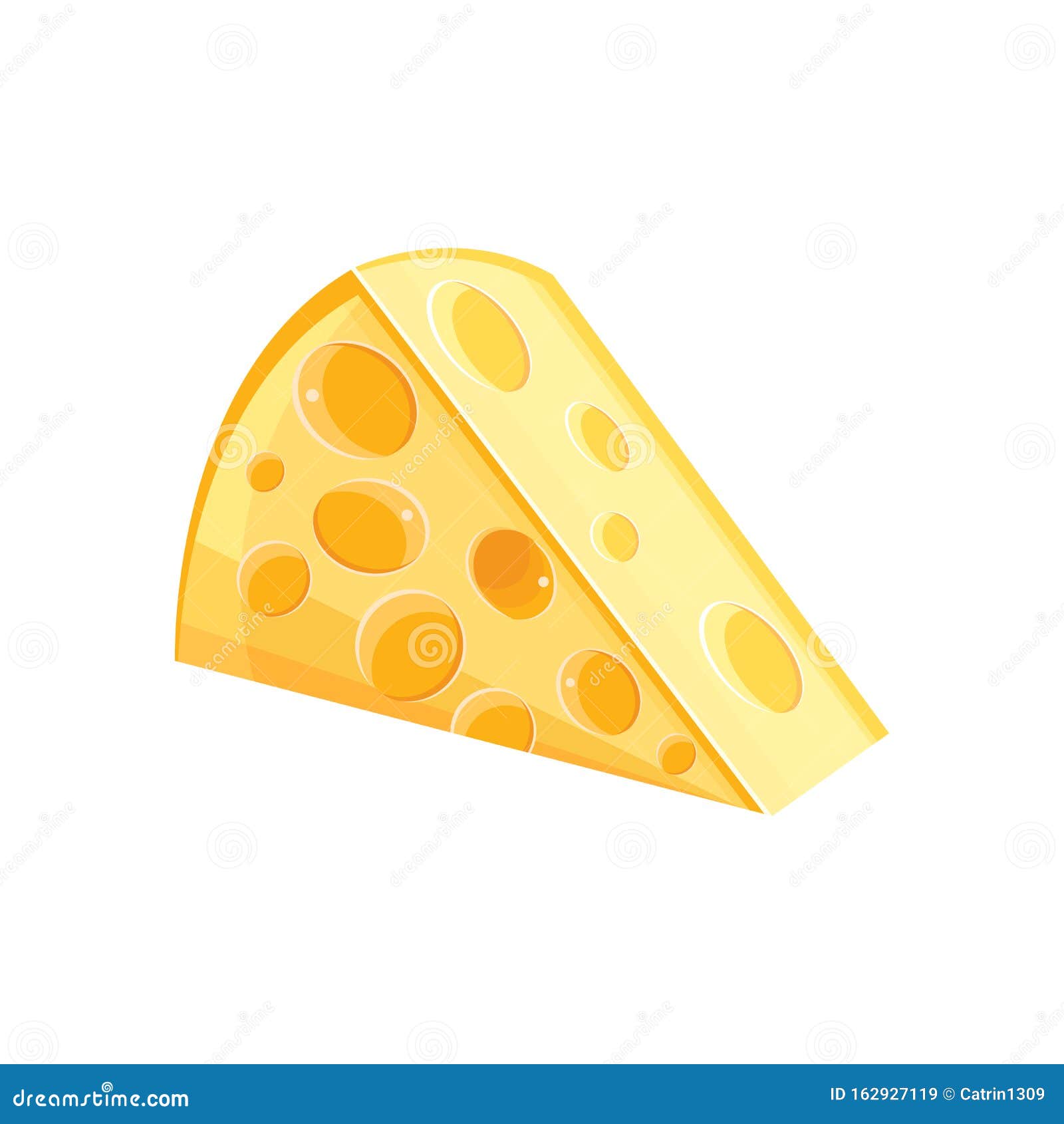 Cheese Cartoon Vector Icon Isolated on White Background. Flat Yellow Milk  Food Symbol for Web Site Design, Mobile App Stock Illustration -  Illustration of cheeses, isolated: 162927119