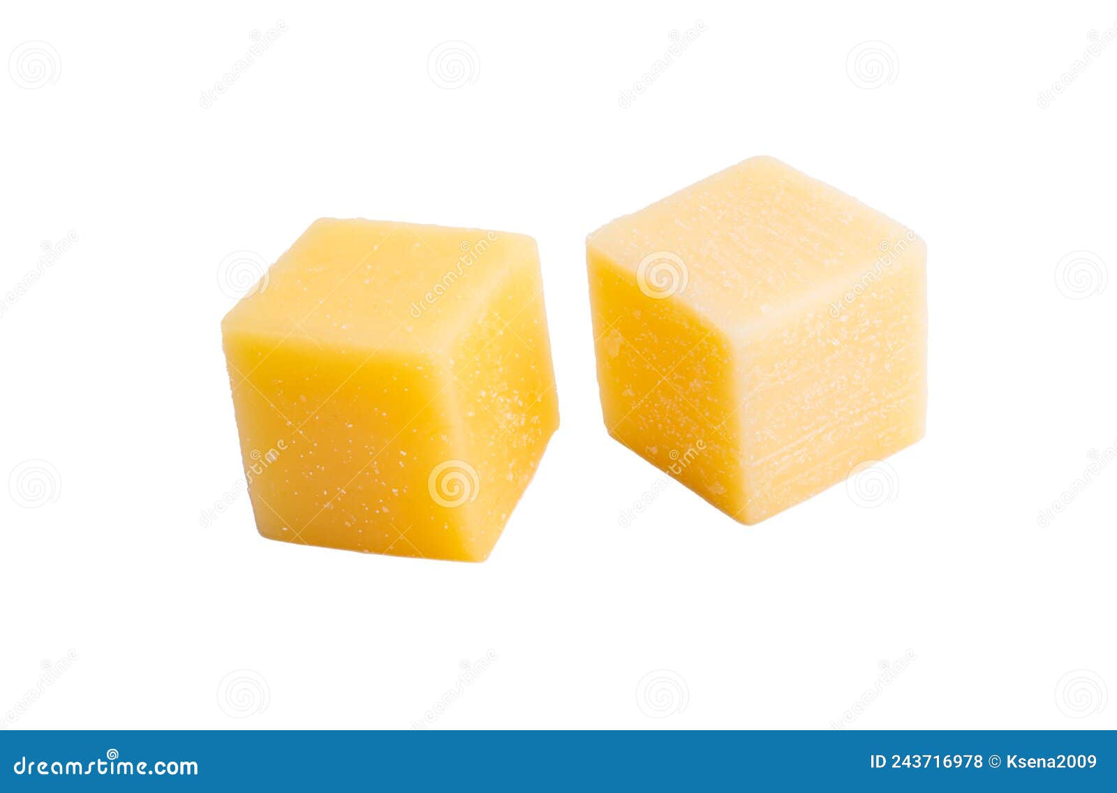 Cheese cubes isolated stock photo. Image of slice, isolated 243716978