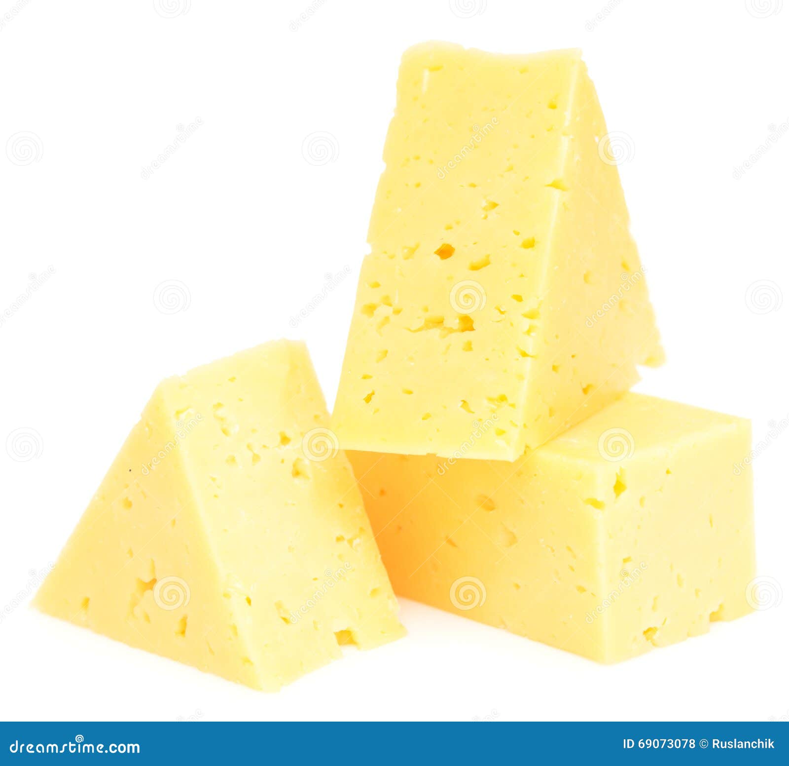 Cheese cubes on white stock photo. Image of product, cheez 69073078