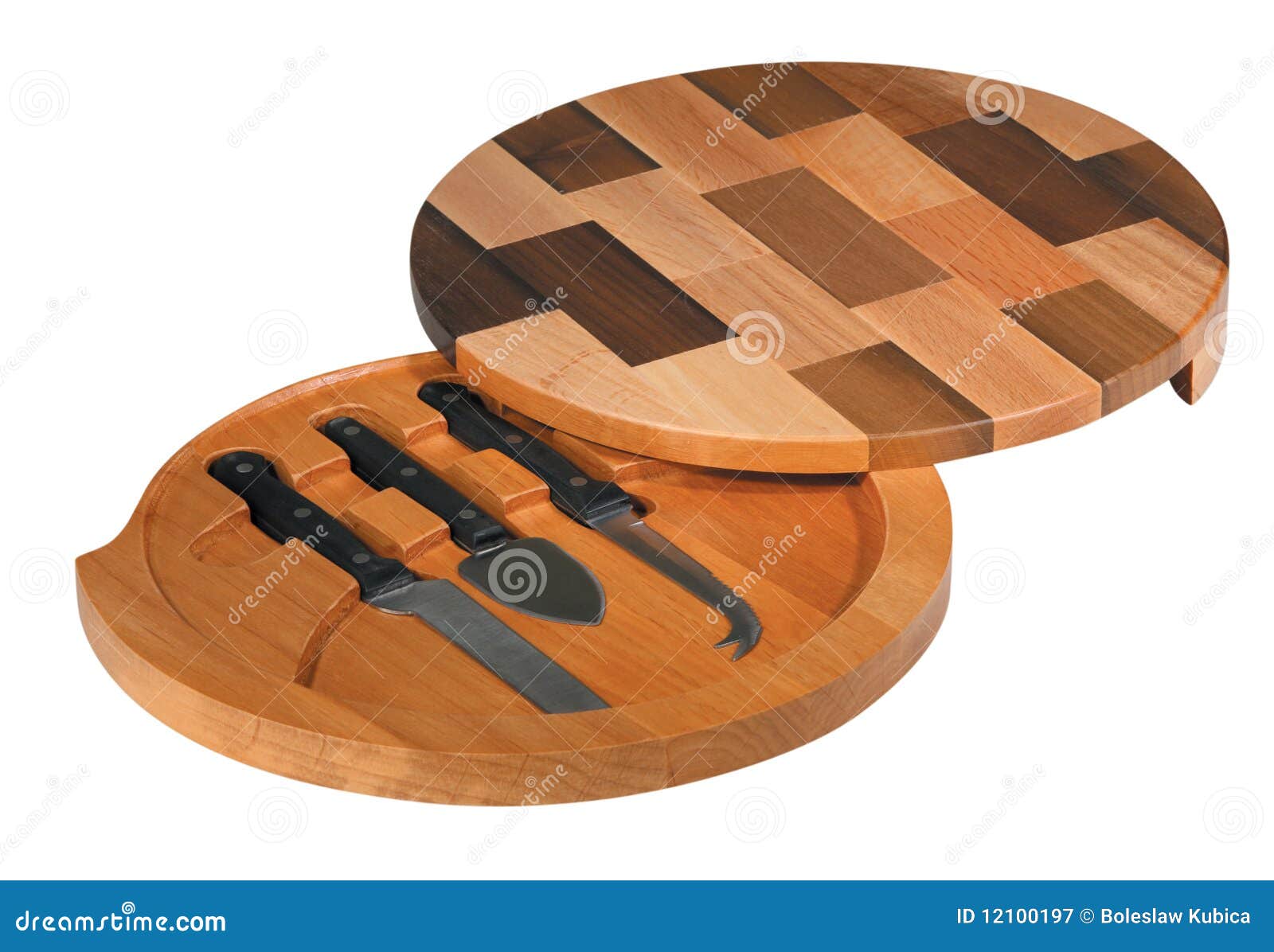 Cheese Cutting Board with Tools Stock Image Image of board, isolated