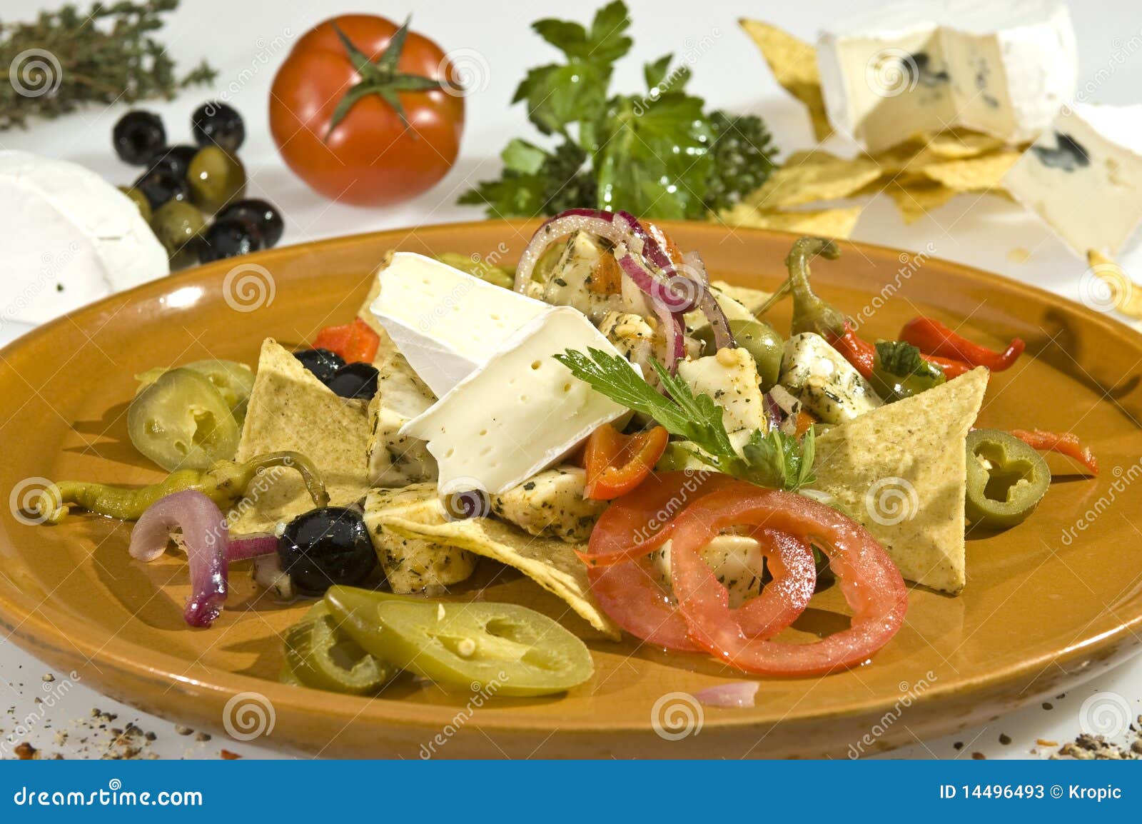 Cheese dish Mexican style stock image. Image of hard 14496493