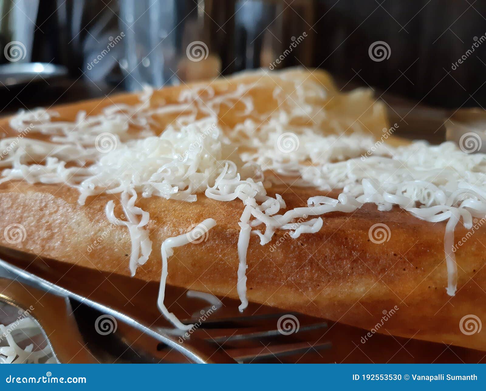 Cheese DOsa a Special Food of Andhra Stock Photo Image of yummy
