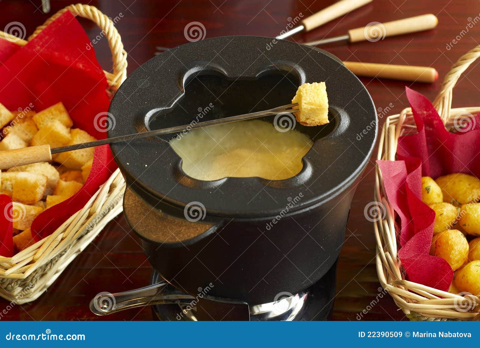Cheese fondue stock image. Image of european, cheese 22390509