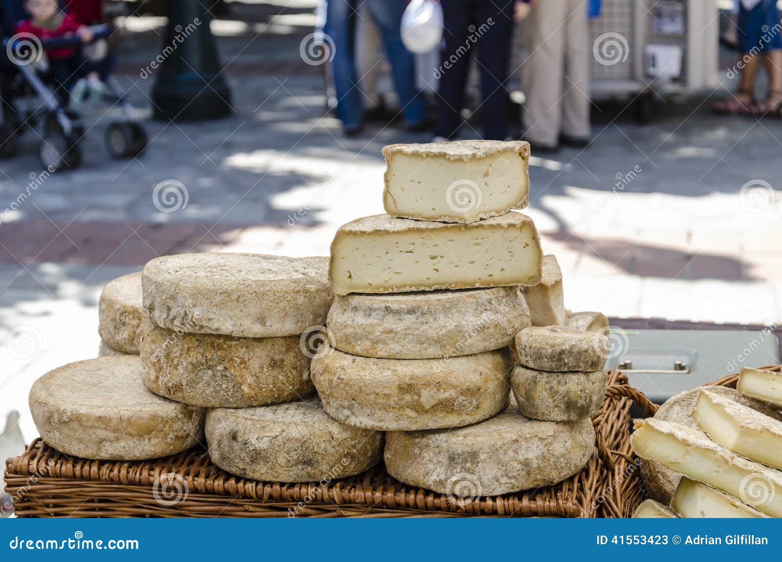 Cheese stock image. Image of stacked, still, sale, stall 41553423