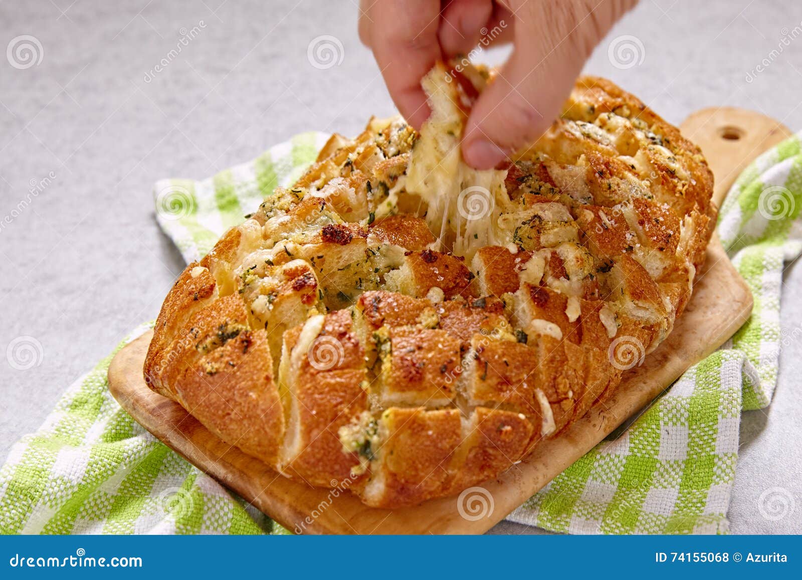 Cheese and Garlic Crack Bread Stock Photo Image of delicious, fresh