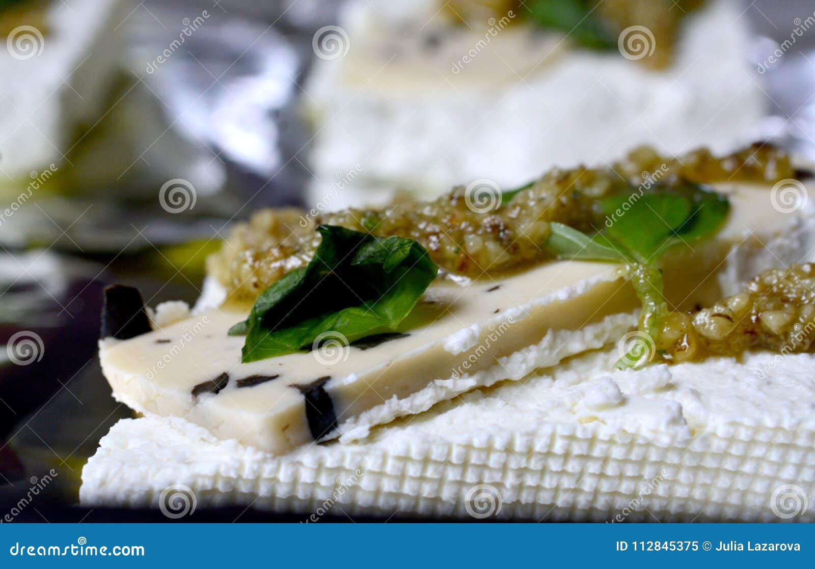 cheese with herbs in bulgaria