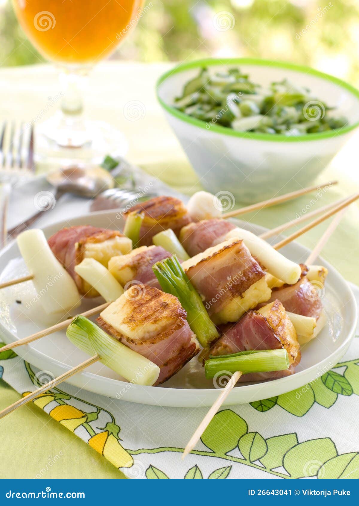 Cheese kebab stock image. Image of appetizer, cucumber 26643041