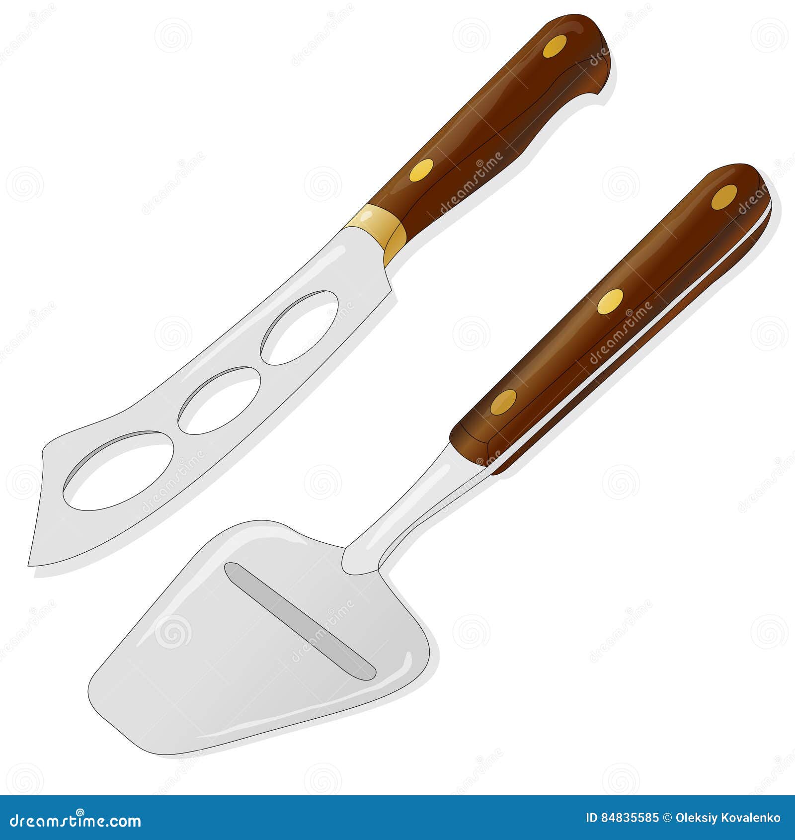 Cheese knife isolated stock vector. Illustration of white 84835585