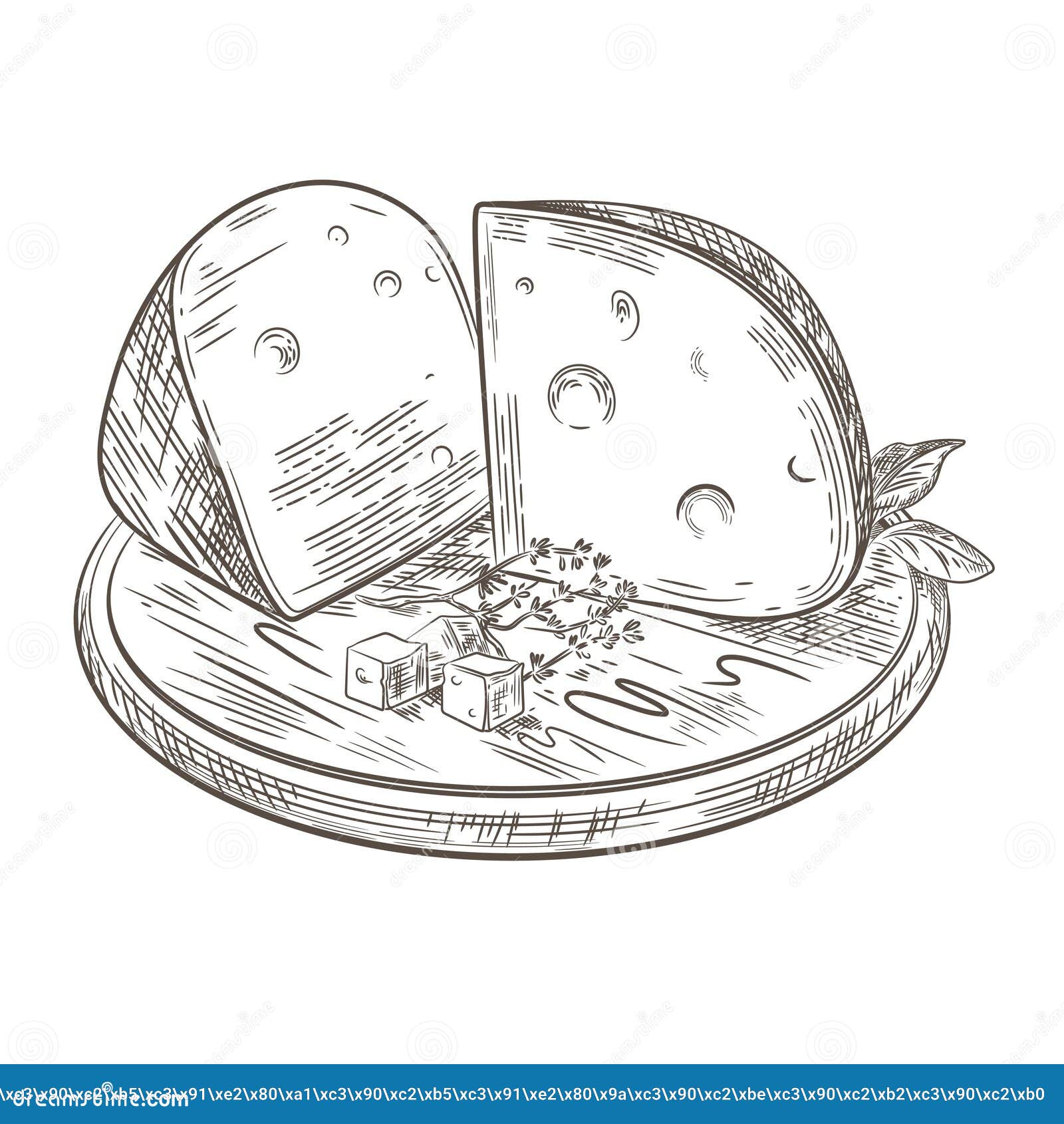 https://thumbs.dreamstime.com/z/cheese-lies-wooden-cutting-board-vector-retro-illustration-vintage-158064207.jpg