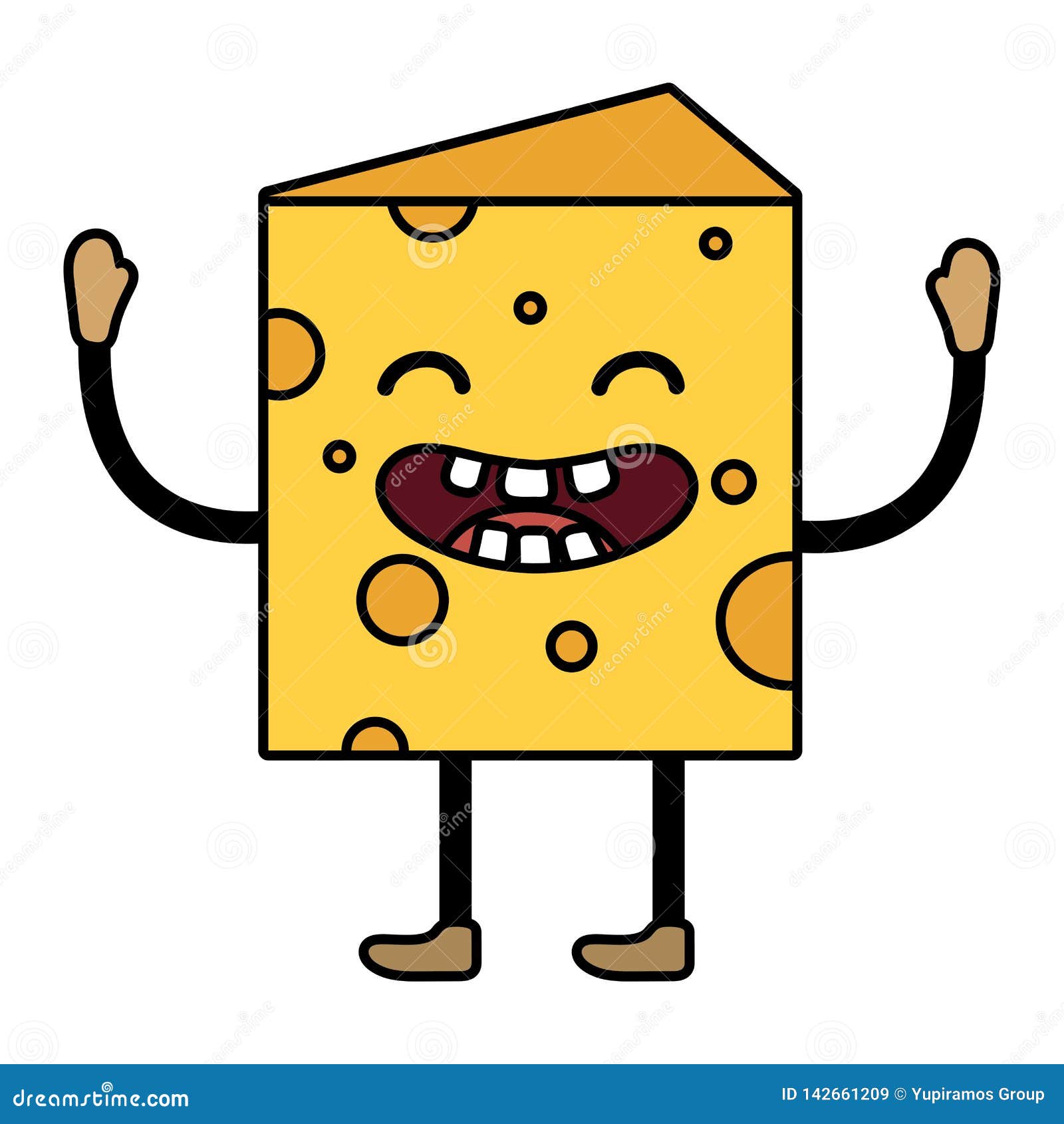 Cheese piece cartoon stock vector. Illustration of dairy - 142661209 Cheese piece cartoon stock vector. Illustration of dairy - 142661209