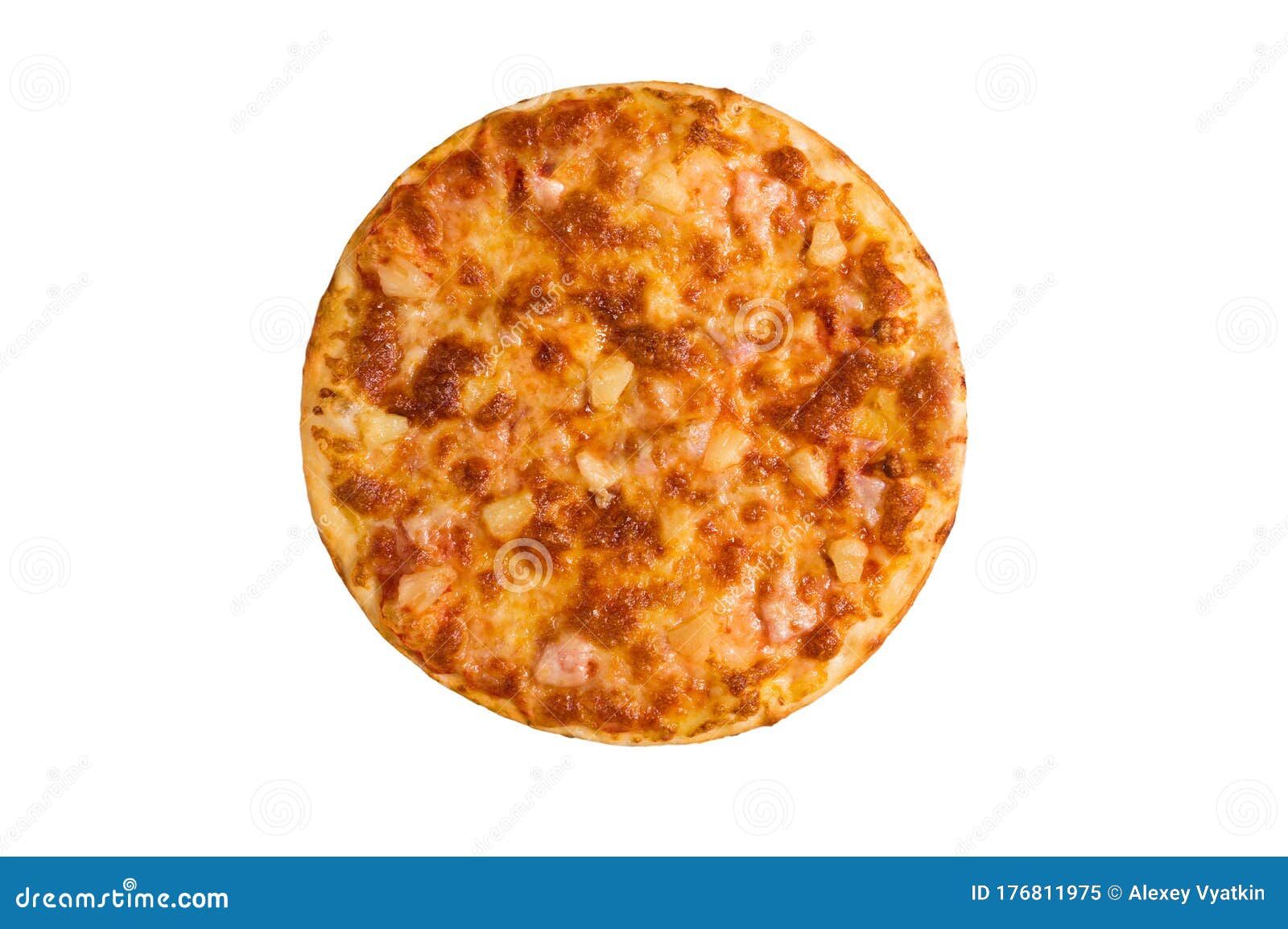 Cheese Pizza with Large Pieces of Cheese Stock Image Image of italian