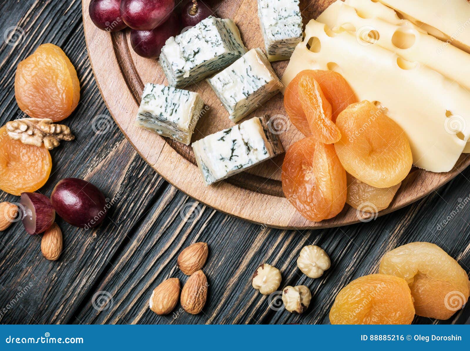 Cheese Plate with Fruits and Nuts Stock Photo Image of appetizer