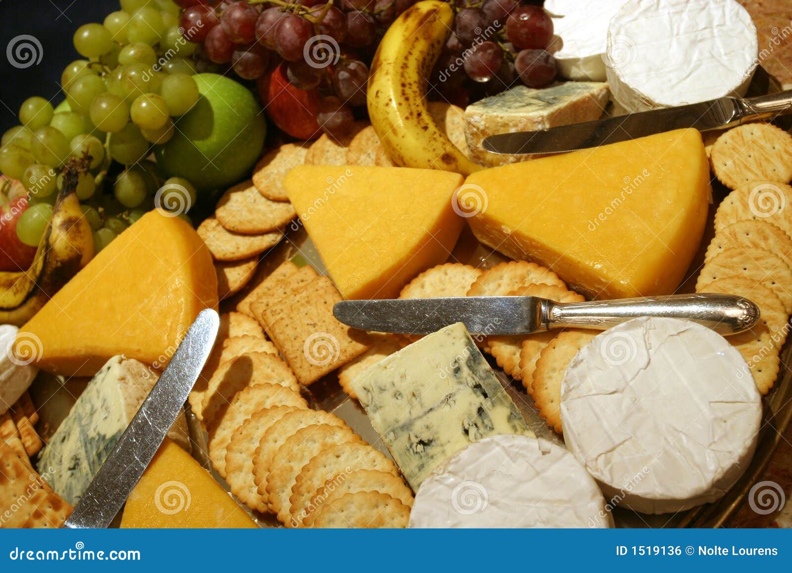 Cheese platter stock photo. Image of snacks, fruit, cheese 1519136