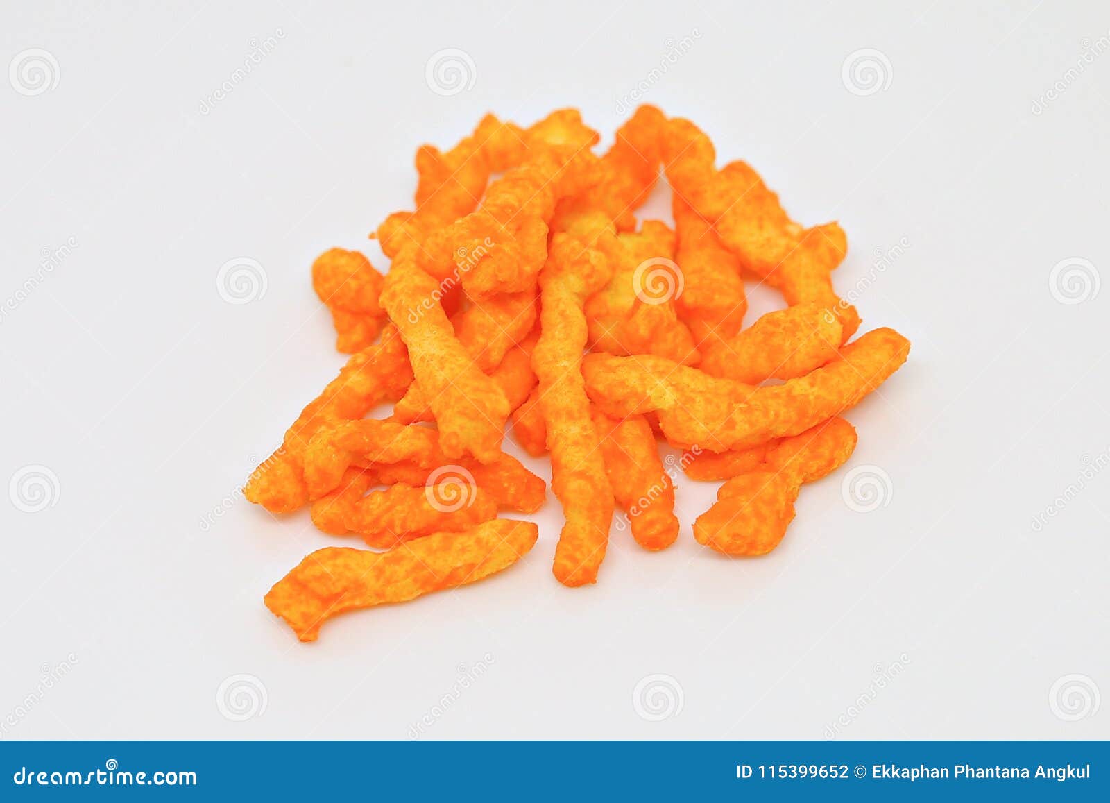 Cheese Puff Snacks stock photo. Image of white, potato 115399652