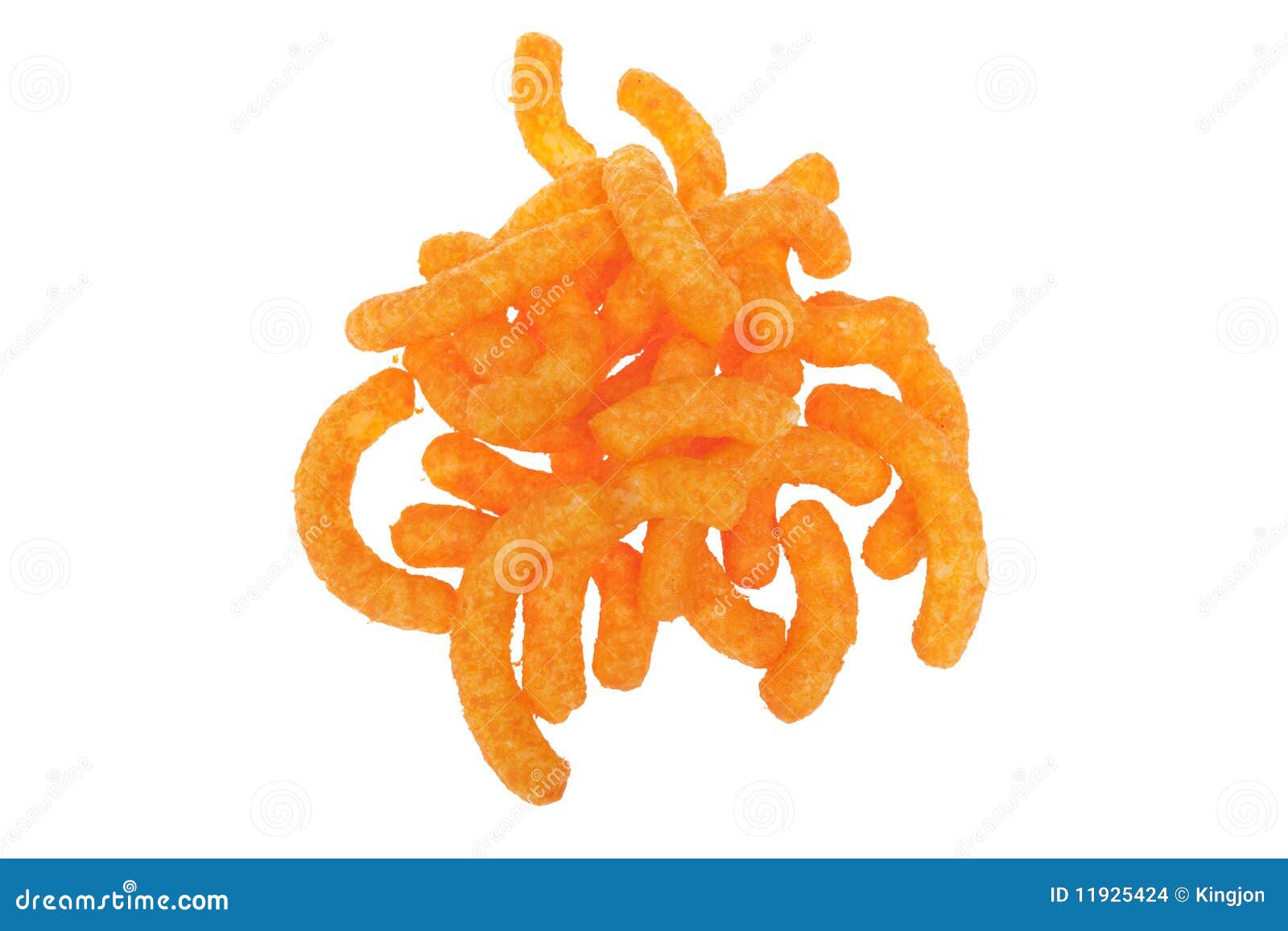 Cheese Puffs On White Background Stock Images - Image: 11925424