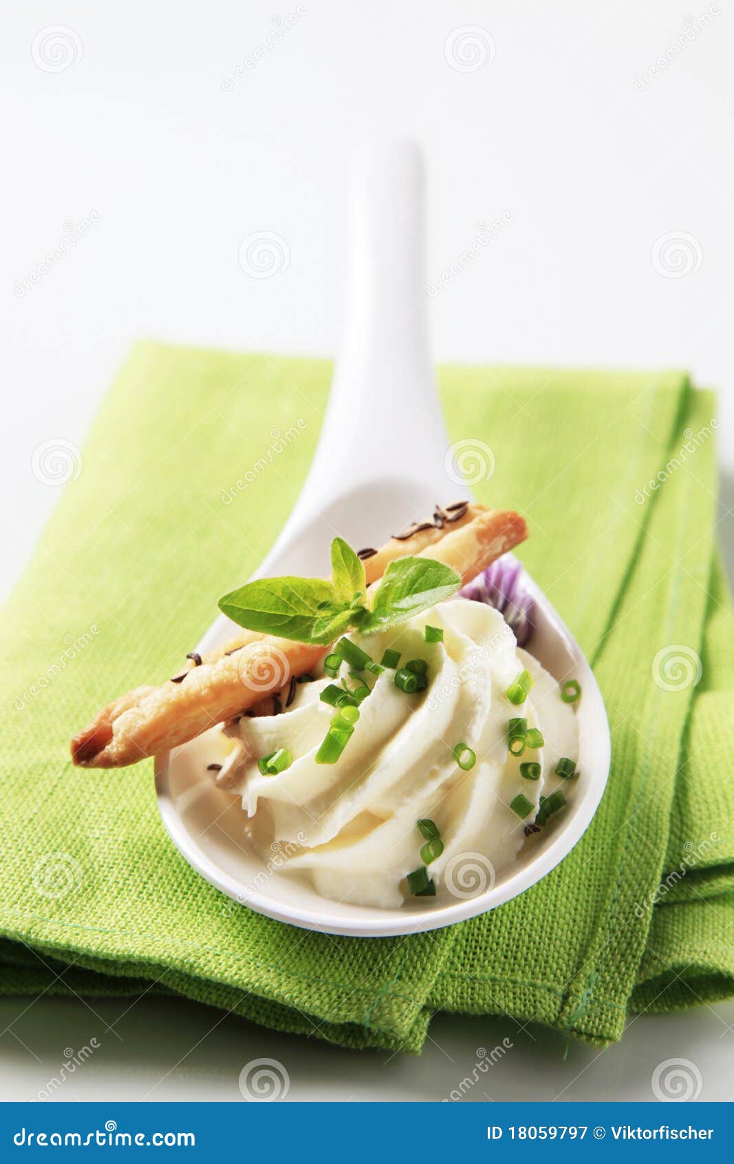 Cheese Spread and Breadstick Stock Image Image of green, dairy 18059797