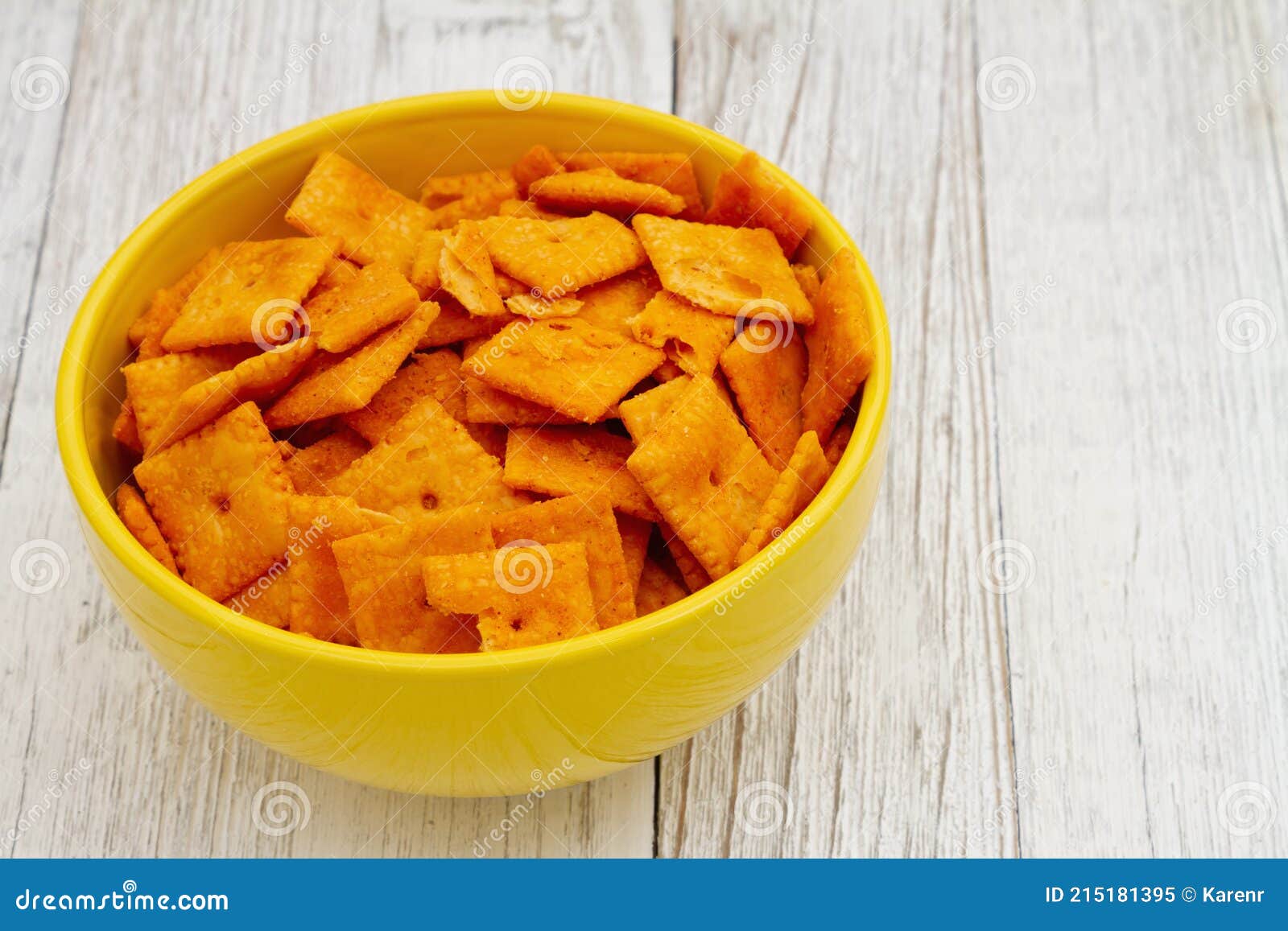 Cheese Square Crackers in Bowl on Table Stock Image Image of cheez