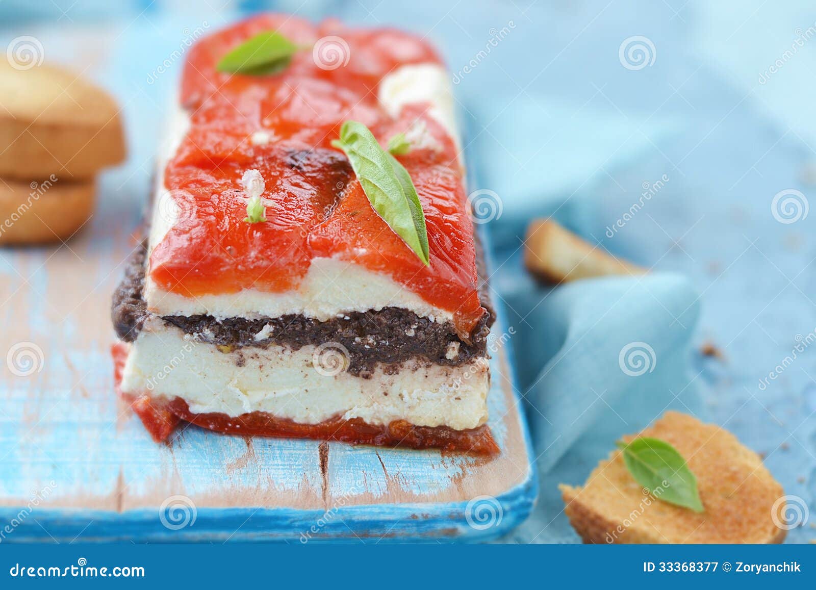 Cheese terrine stock image. Image of antipasti, antipasto 33368377