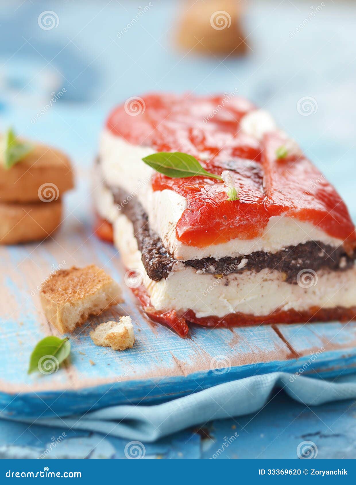 Cheese terrine stock photo. Image of antipasto, cheese 33369620