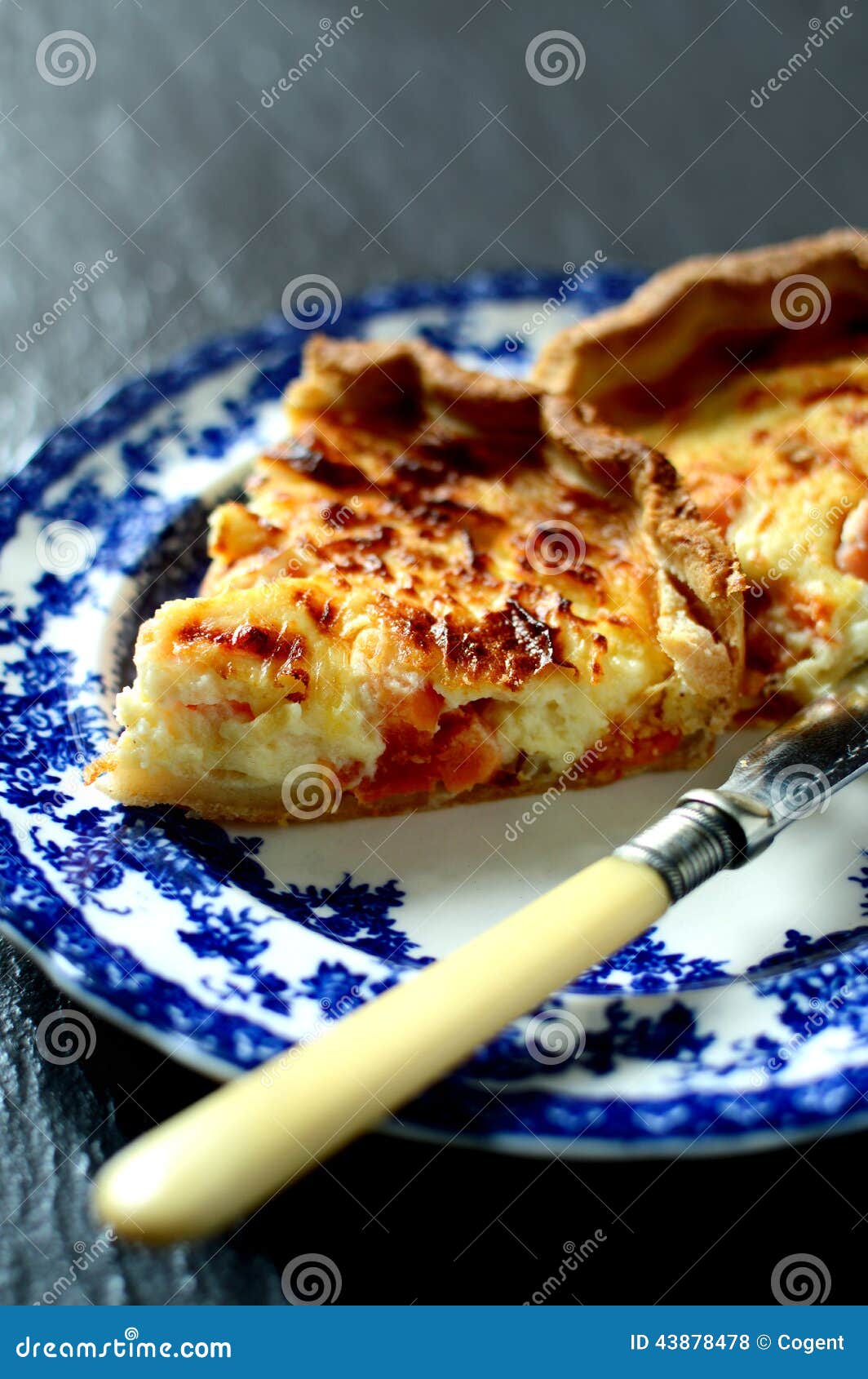 Cheese and Tomato Quiche II Stock Photo - Image of quiche, bacon: 43878478