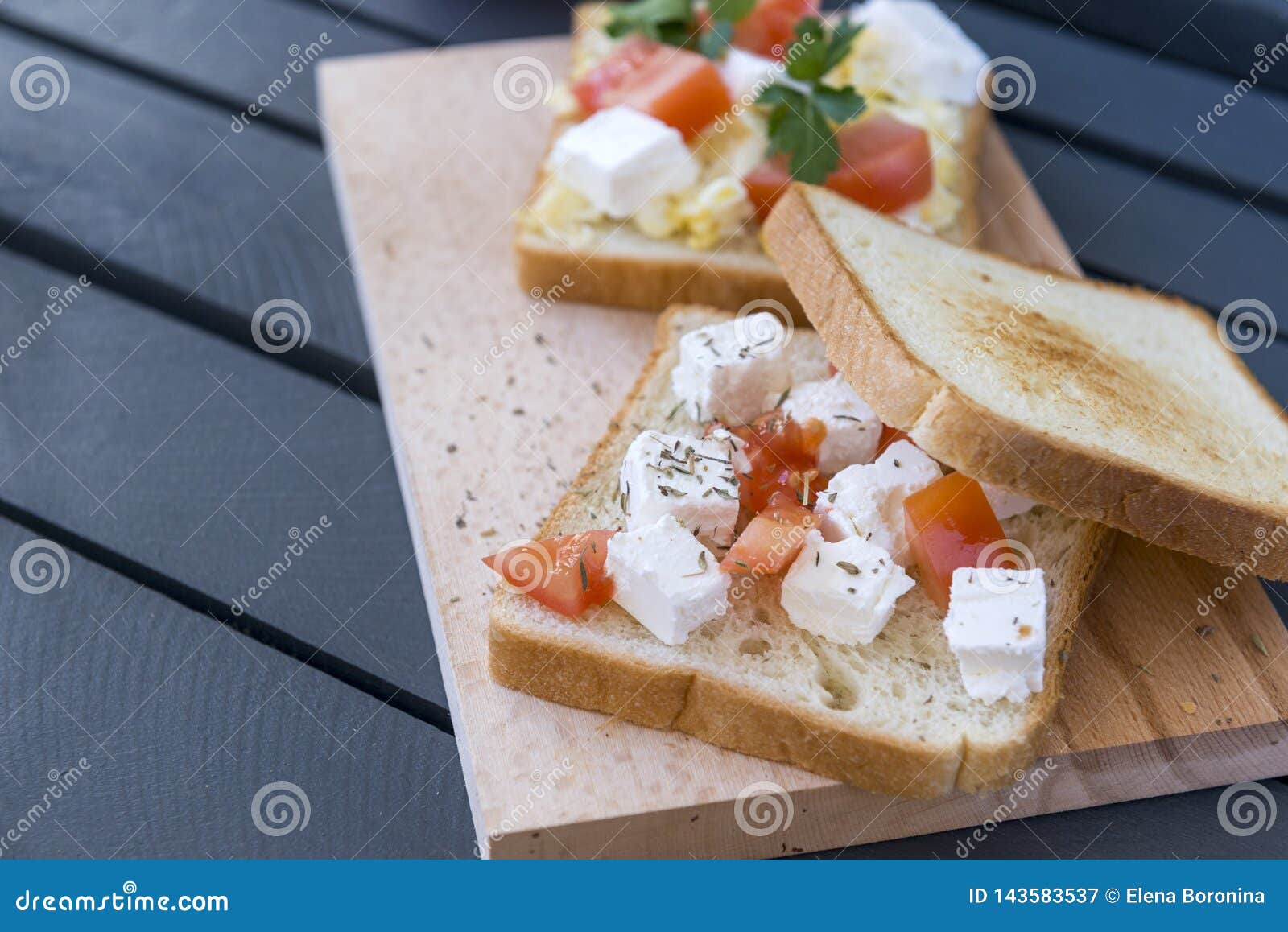 Cheese and Tomato Sandwich, Bread, 2 Sandwiches Stock Image Image of