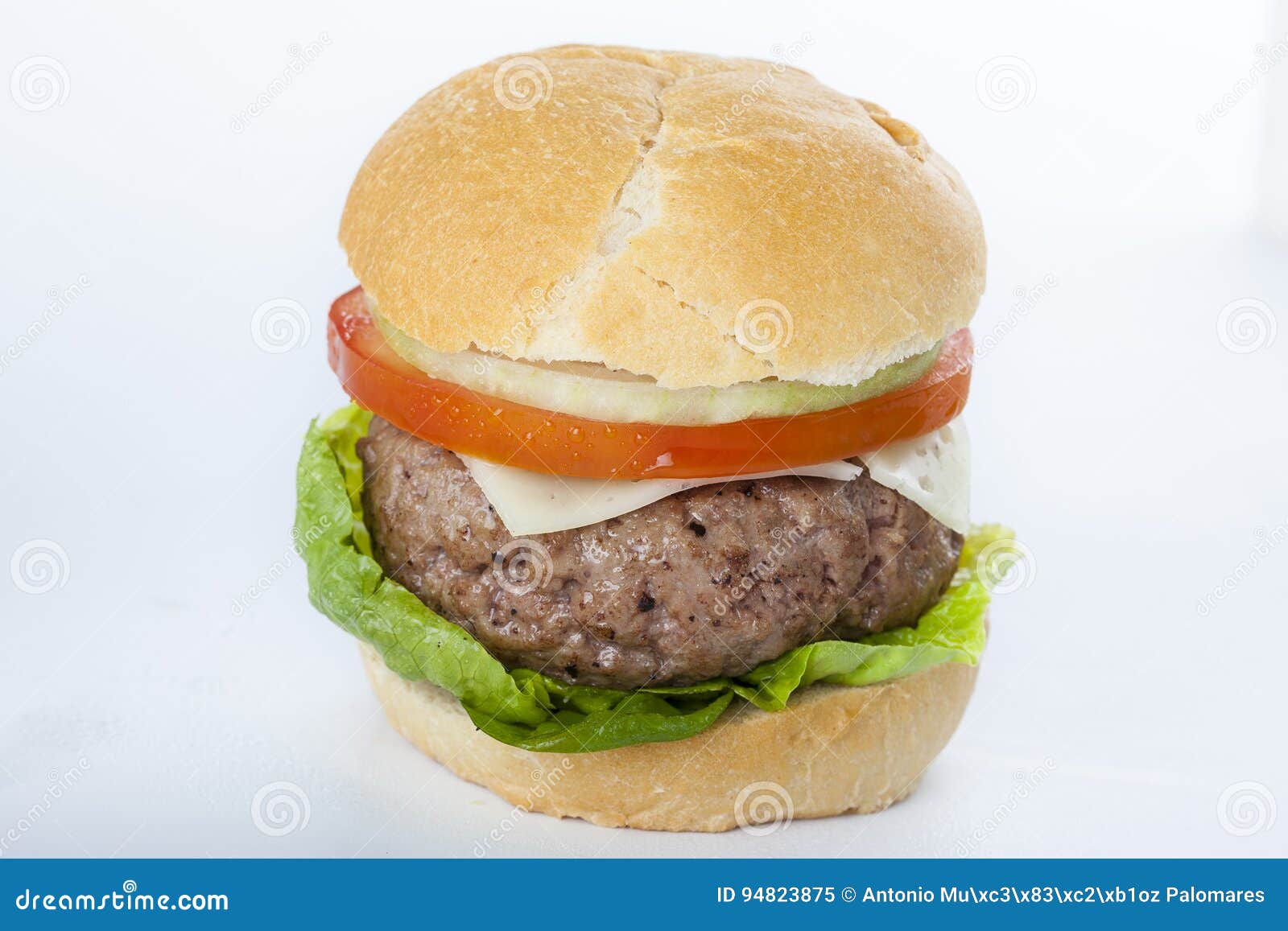 Cheeseburger Americano Classico Dell Hamburger Casalingo Gigante Sopra Immagine Stock Immagine Di Monster Background