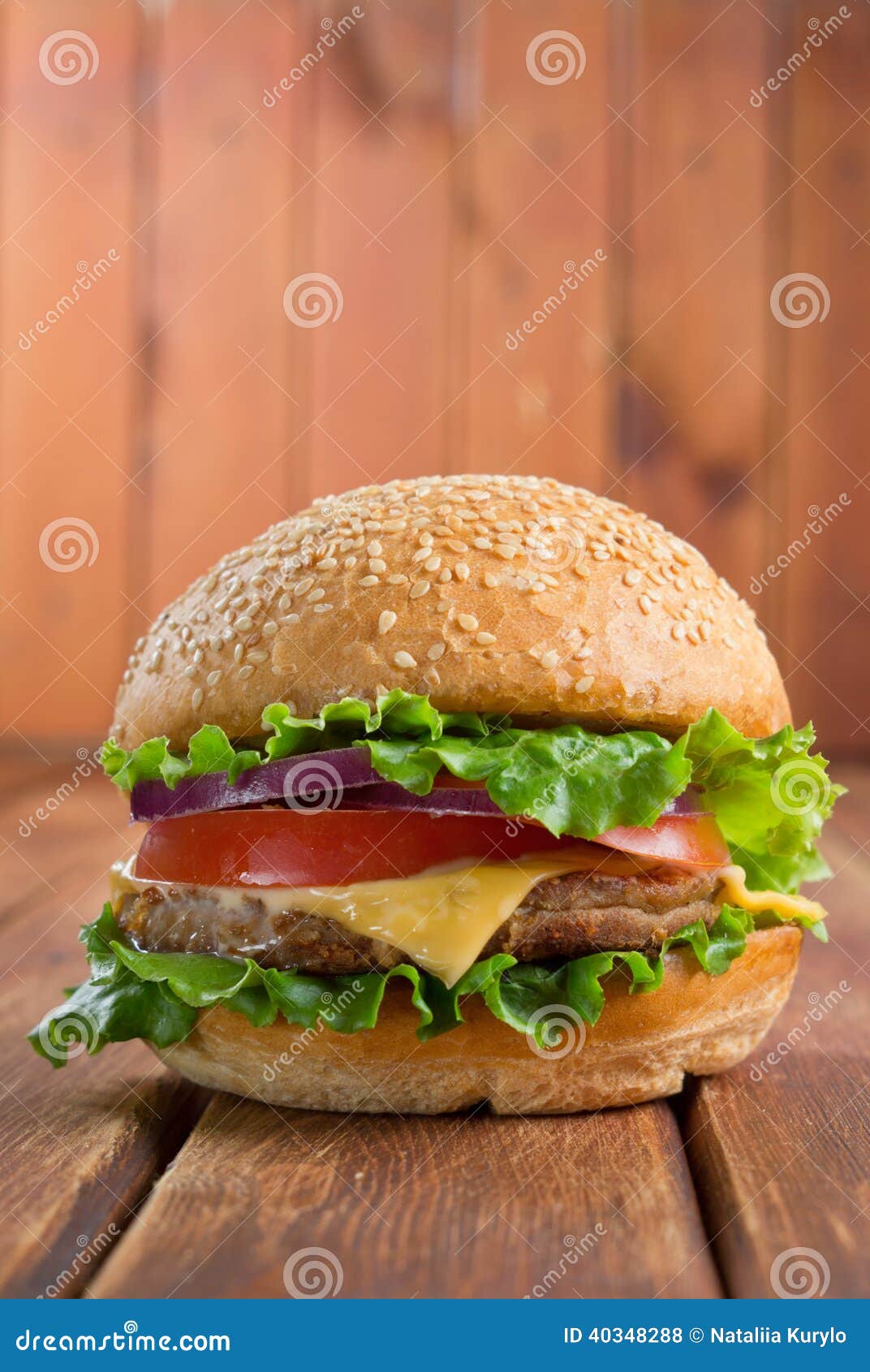 Cheeseburger stock photo. Image of juicy, closeup, cheese 40348288