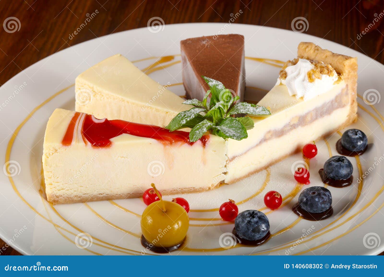 Cheesecake assortment stock photo. Image of cream, assorted 140608302