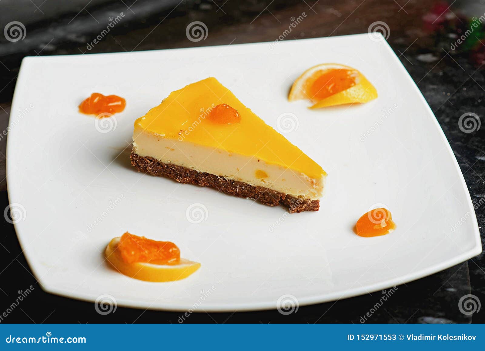 Cheesecake in Powdered Sugar Stock Image Image of macro, light 152971553