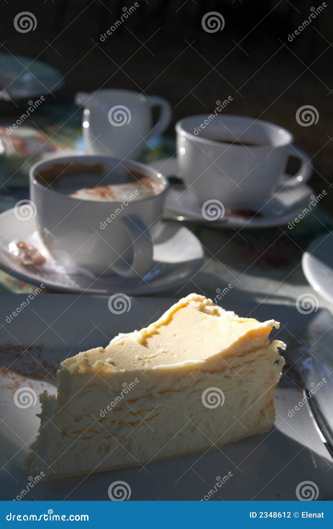Cheesecake and coffee stock photo. Image of culinary, patisserie 2348612
