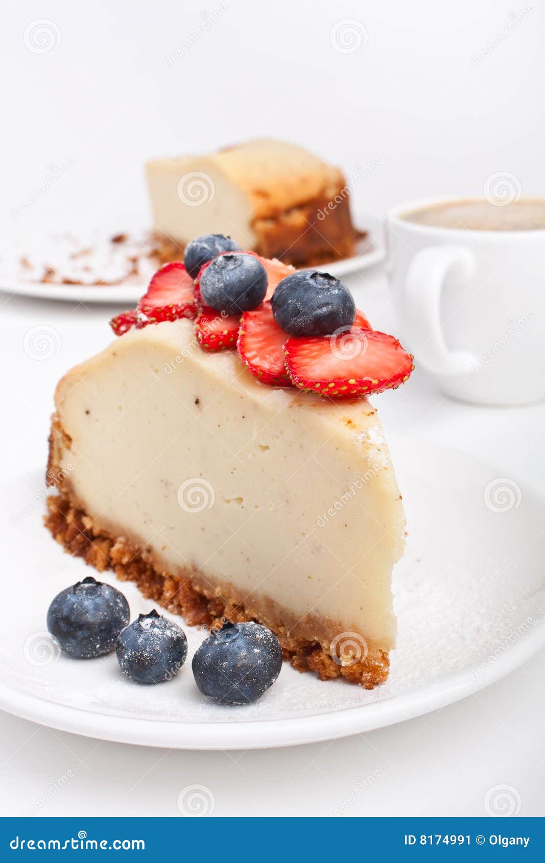 Cheesecake and coffee stock image. Image of caffeine, cheesecake 8174991