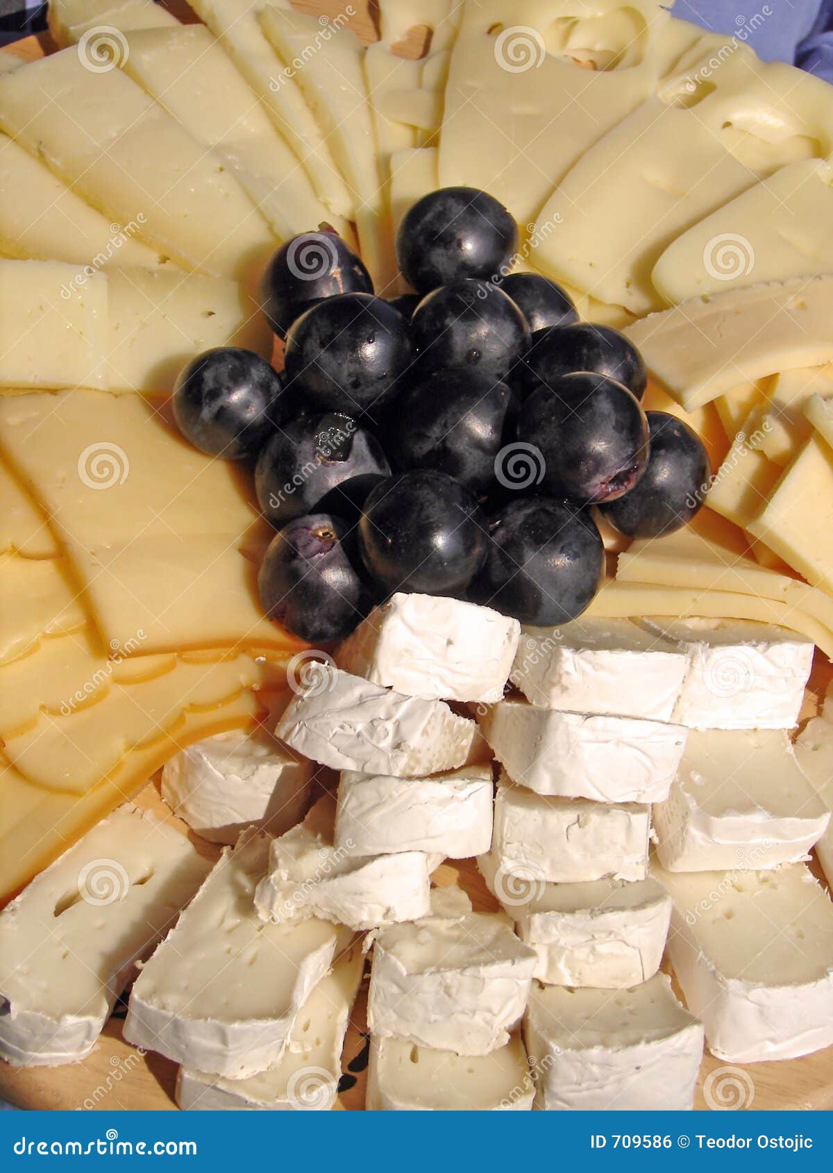 Cheeses plate stock photo. Image of white, hotel, board 709586