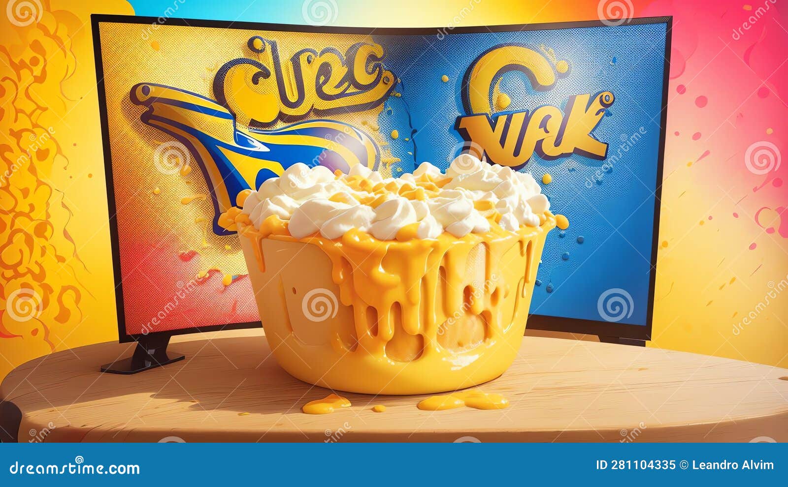 Cheesy Delight a Pop Art Celebration of National Mac and Cheese Day.AI ...