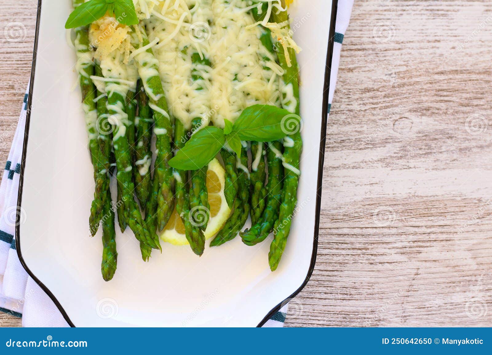 Cheesy Lemon and Garlic Asparagus Stock Photo Image of grill, food
