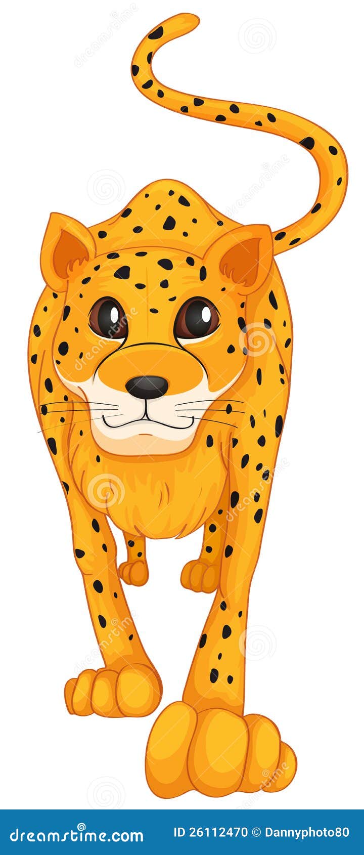 Cheetah stock vector. Illustration of graphic, feline - 26112470
