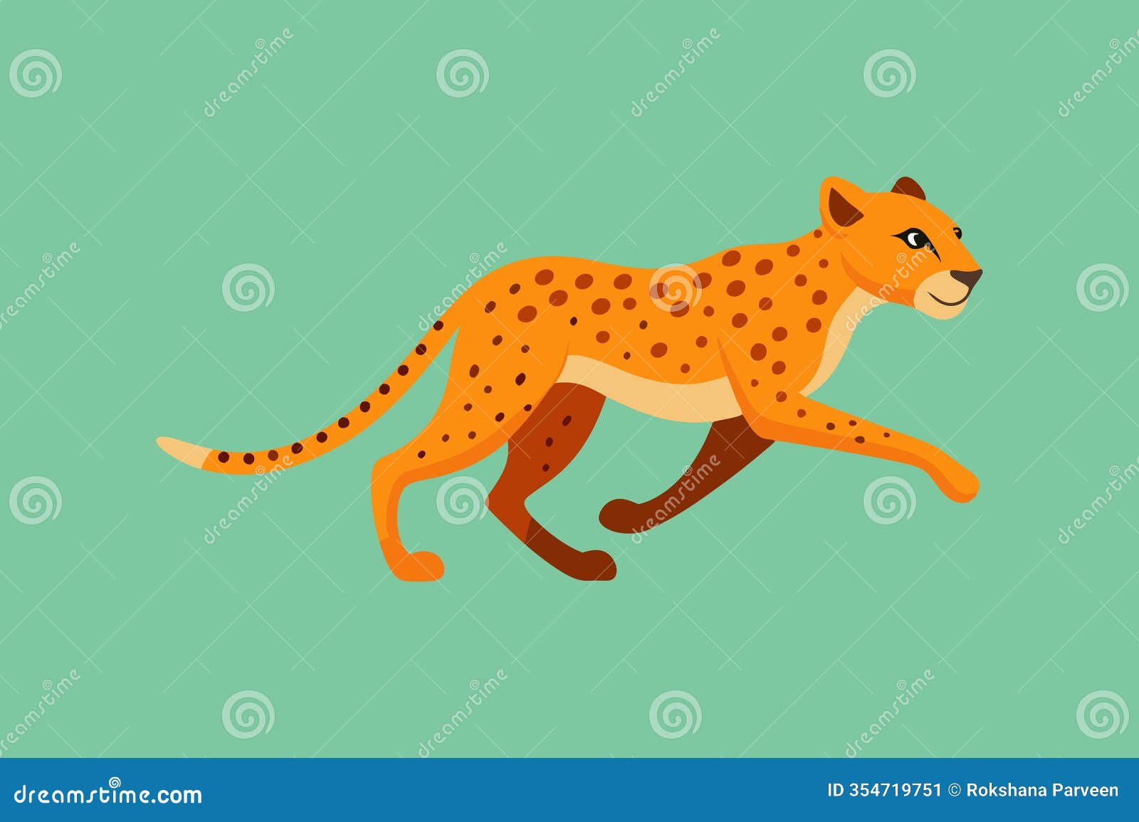 a cheetah is chasing prey at a high speed  artwork
